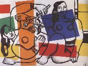 Fernand Leger Two women with flowers in hand oil painting on canvas